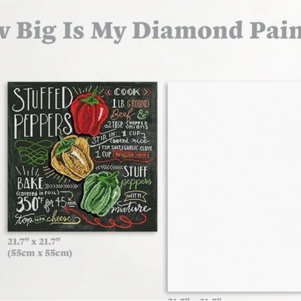 Stuffed Peppers Diamond Art Club